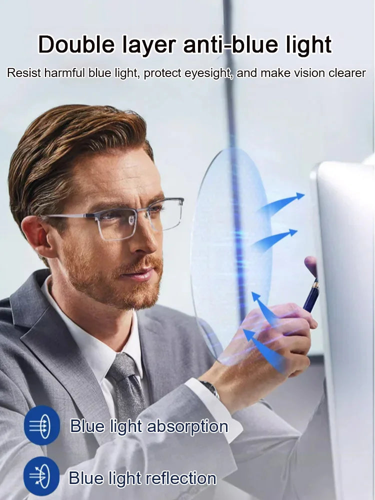 VisionEase™ – Leichte Blaulichtfilter-Lesebrille | 1+1 GRATIS