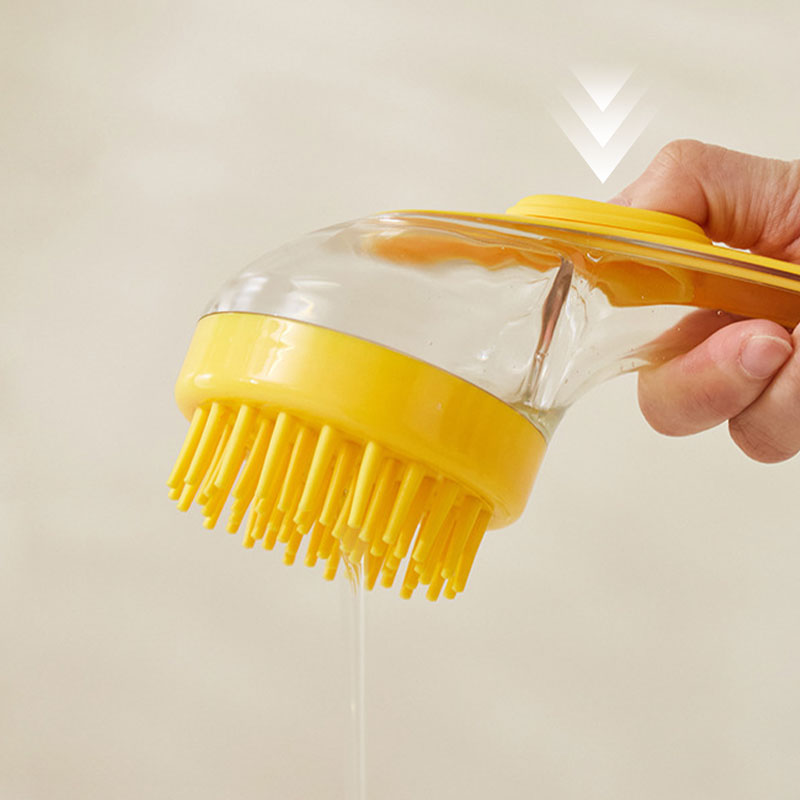 PetCarePro – Haustier-Badebürste mit langem Griff & Shampoo-Spender | 1+1 GRATIS