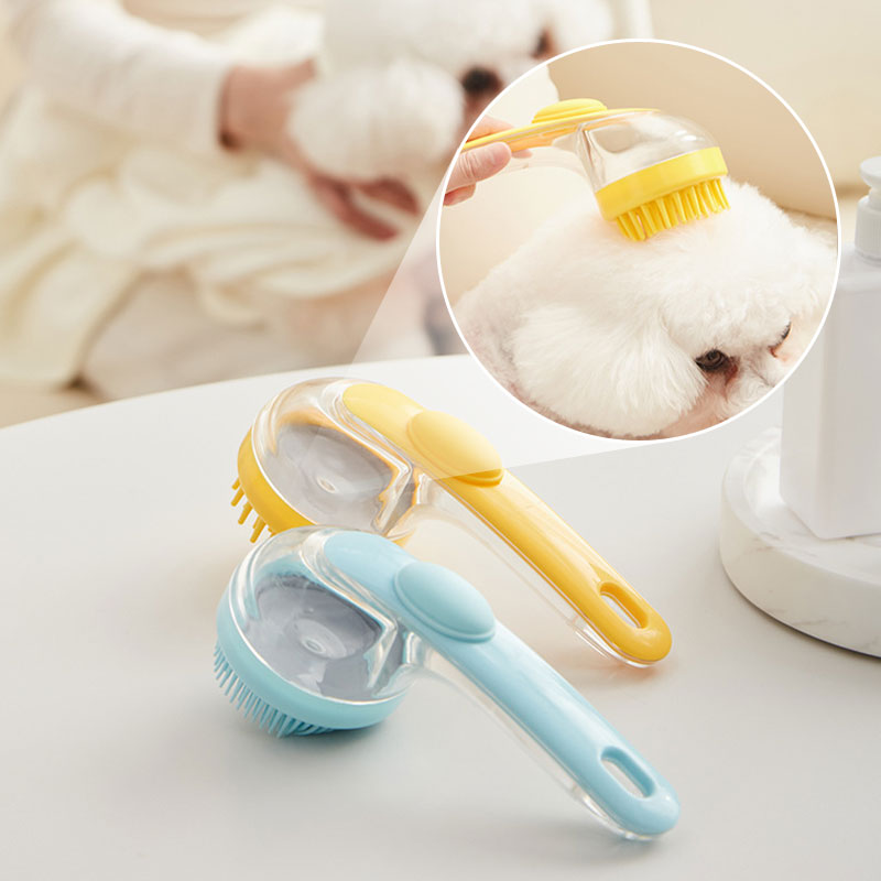 PetCarePro – Haustier-Badebürste mit langem Griff & Shampoo-Spender | 1+1 GRATIS