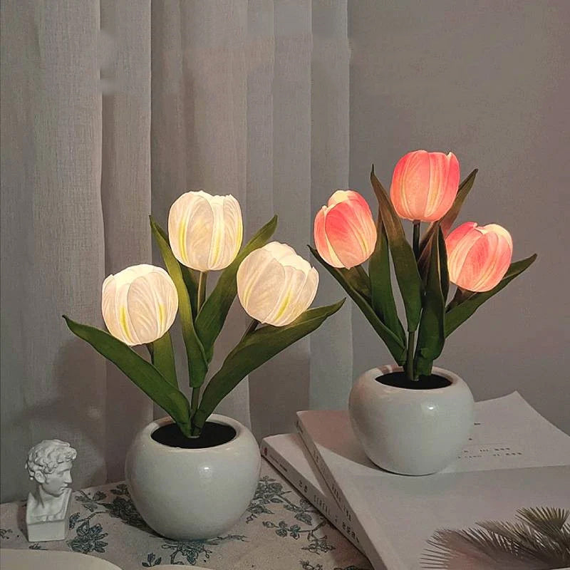 LumaBloom – LED Tulpen Nachtlicht-Tischlampe