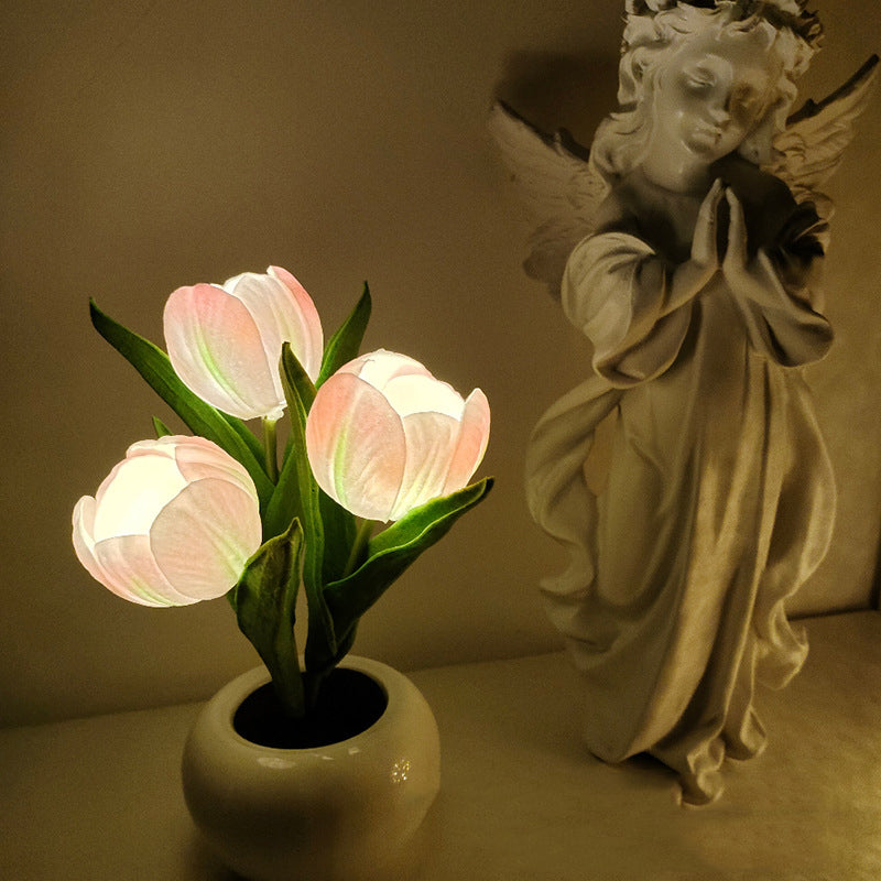 LumaBloom – LED Tulpen Nachtlicht-Tischlampe