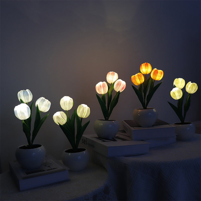LumaBloom – LED Tulpen Nachtlicht-Tischlampe