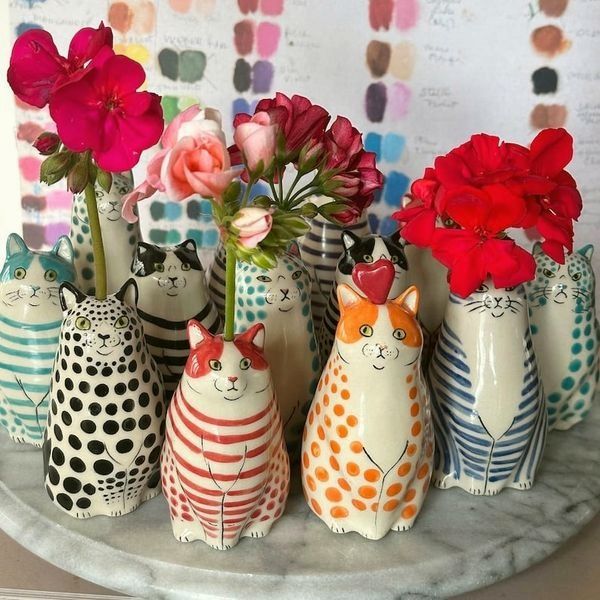 DottyCat™ – Vase mit Katzencharme | 1+2 GRATIS