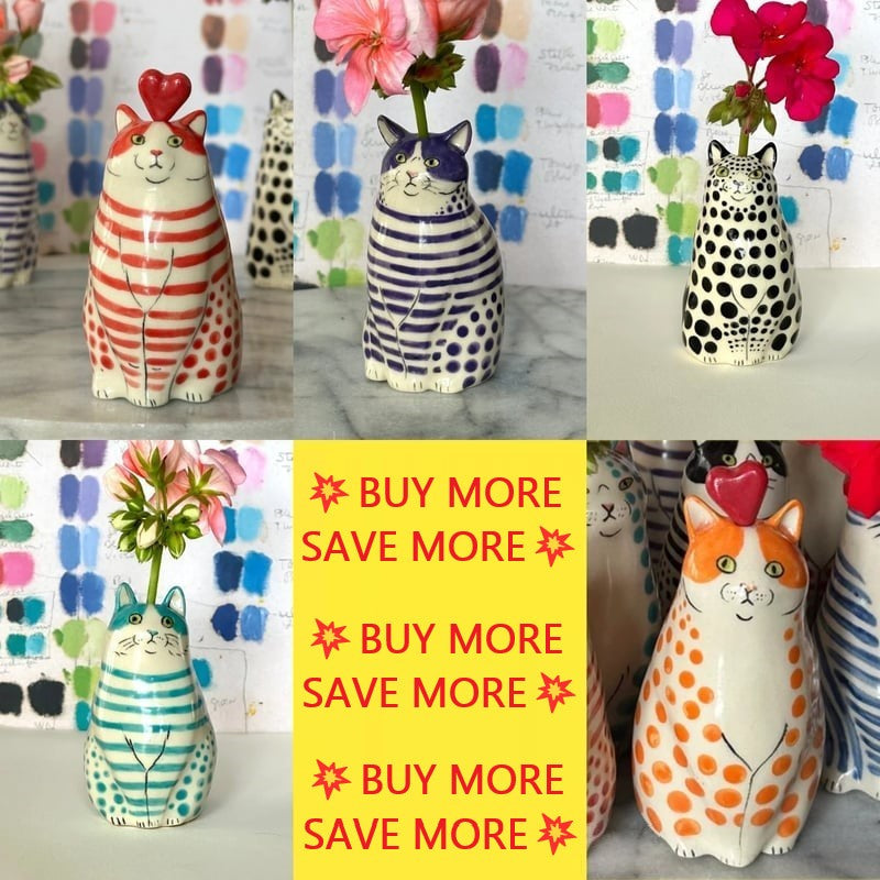 DottyCat™ – Vase mit Katzencharme | 1+2 GRATIS
