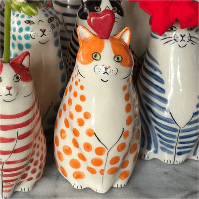 DottyCat™ – Vase mit Katzencharme | 1+2 GRATIS