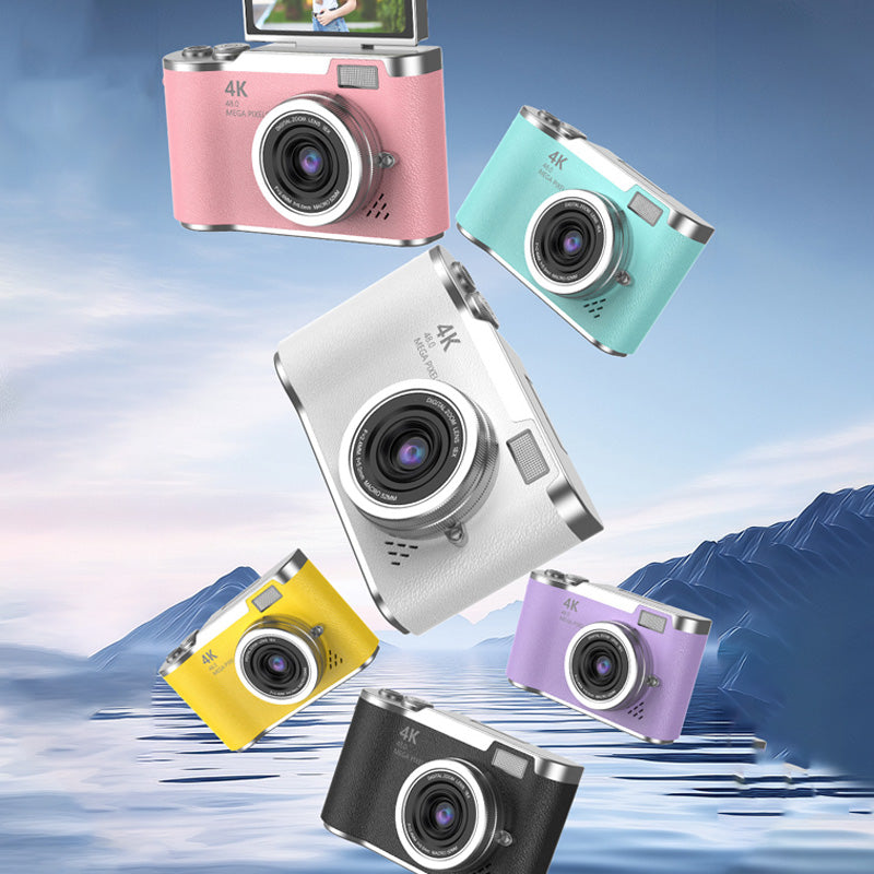 VisionFlip™ 4K HD Digitalkamera mit Schwenkbarem Bildschirm