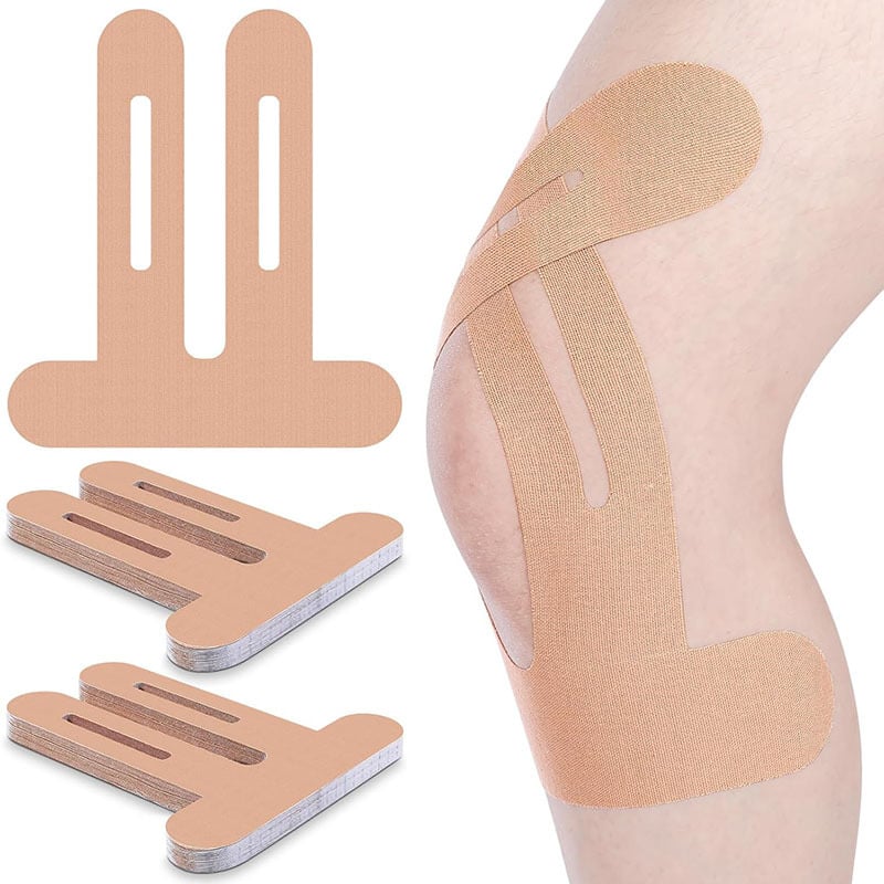 KneeFlex™ – Vorge­schnittenes Kinesiologie-Tape für Knie (6 Stück) | 50% Rabatt