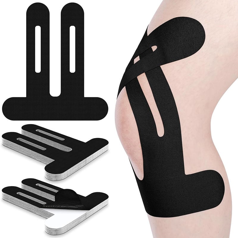 KneeFlex™ – Vorge­schnittenes Kinesiologie-Tape für Knie (6 Stück) | 50% Rabatt