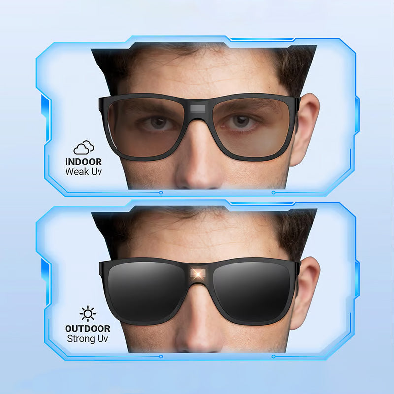 LumiShade™ Stilvolle polarisierte Sonnenbrille mit Lichtsensor