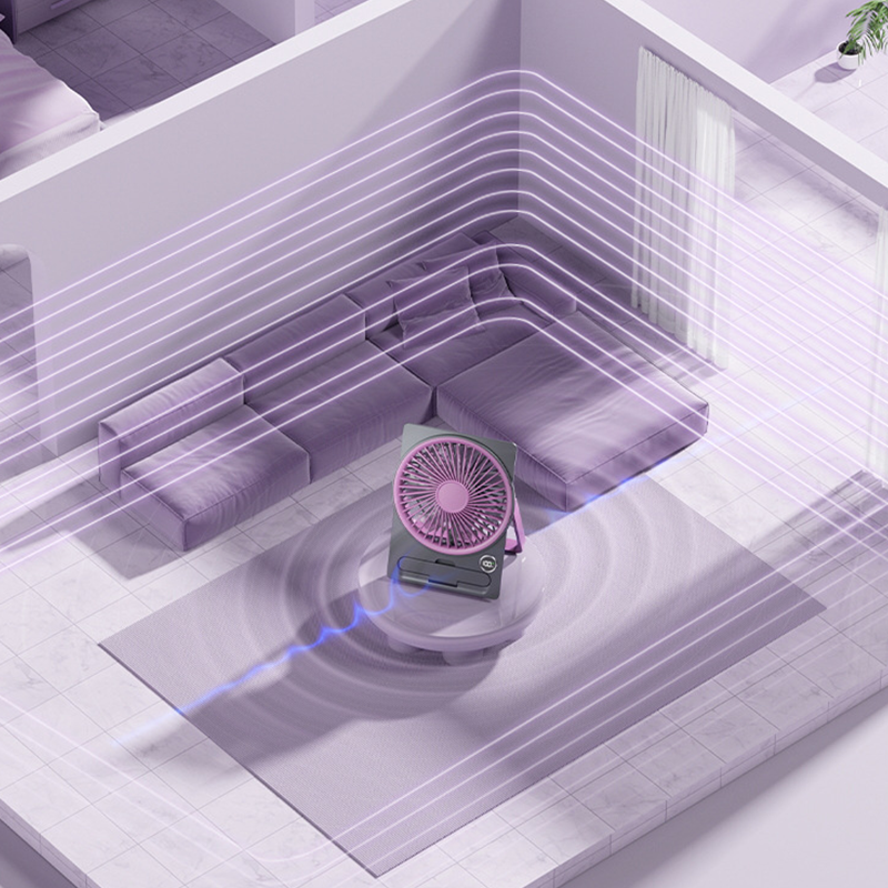 Ultraflacher, wiederaufladbarer Mini-Ventilator mit USB-Anschluss