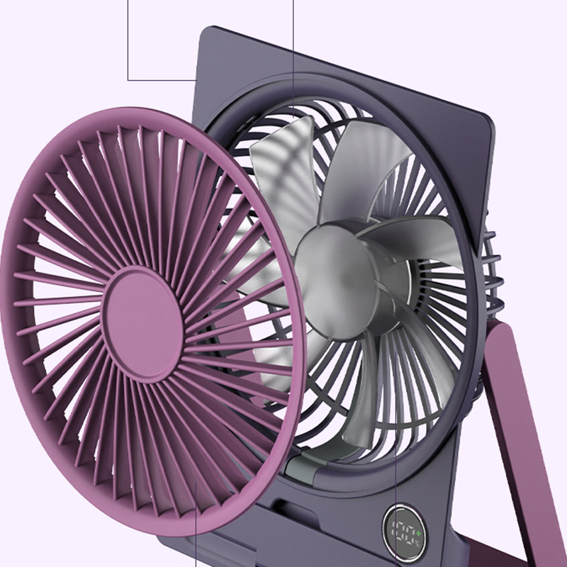 Ultraflacher, wiederaufladbarer Mini-Ventilator mit USB-Anschluss