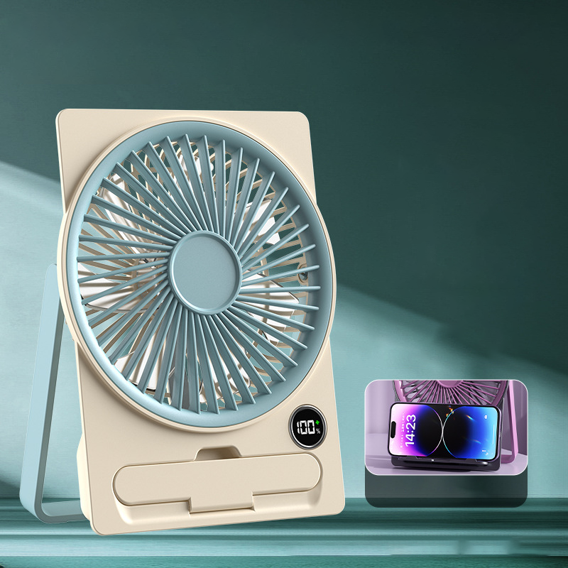 Ultraflacher, wiederaufladbarer Mini-Ventilator mit USB-Anschluss