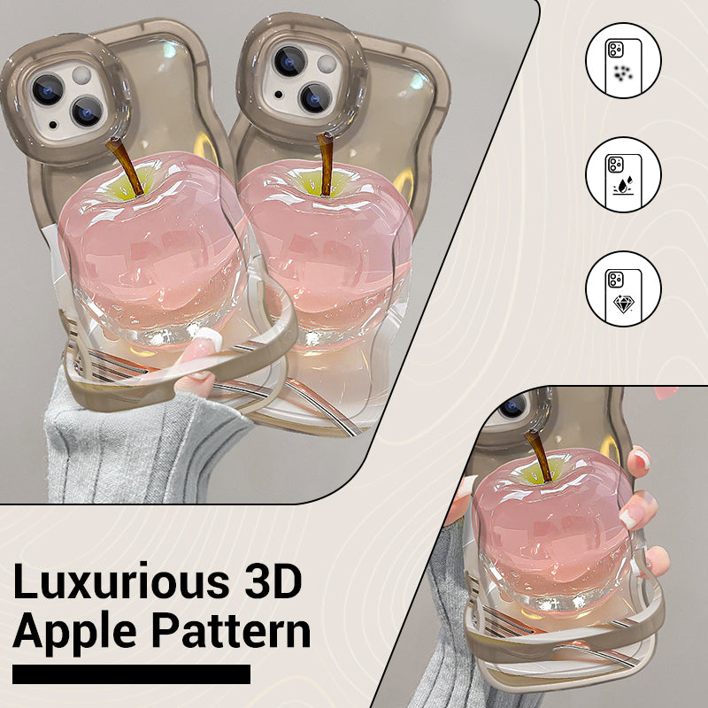 ClearCore™ – Apple Muster Transparente Handyhülle für iPhone mit stylischem Schutz | 1+1 GRATIS