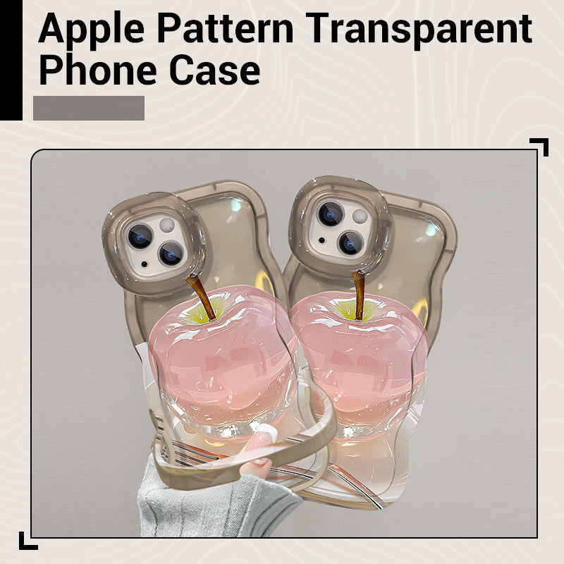 ClearCore™ – Apple Muster Transparente Handyhülle für iPhone mit stylischem Schutz | 1+1 GRATIS