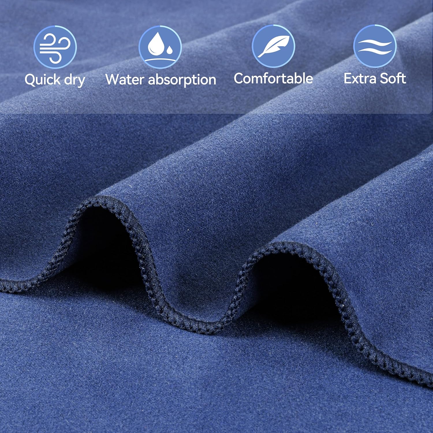 Sonnenliegen-Handtuch in Tasche mit Aufbewahrungstaschen