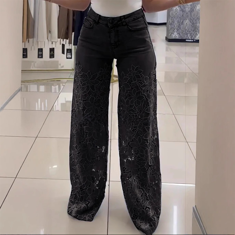 Sommermode für die Zukunft🌸Modische Jeans aus Spitzen-Patchwork