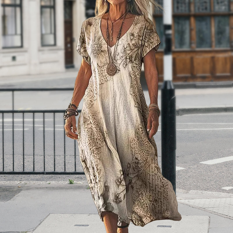 Mary™ – Luftiges Maxikleid mit Eleganter Passform für Heiße Tage | 50% RABATT