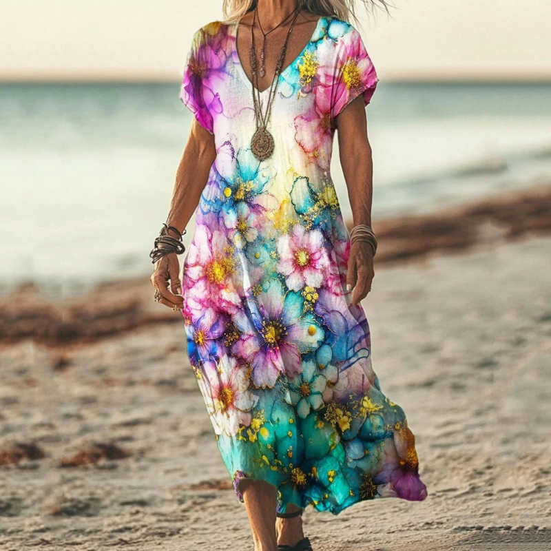 Mary™ – Luftiges Maxikleid mit Eleganter Passform für Heiße Tage | 50% RABATT