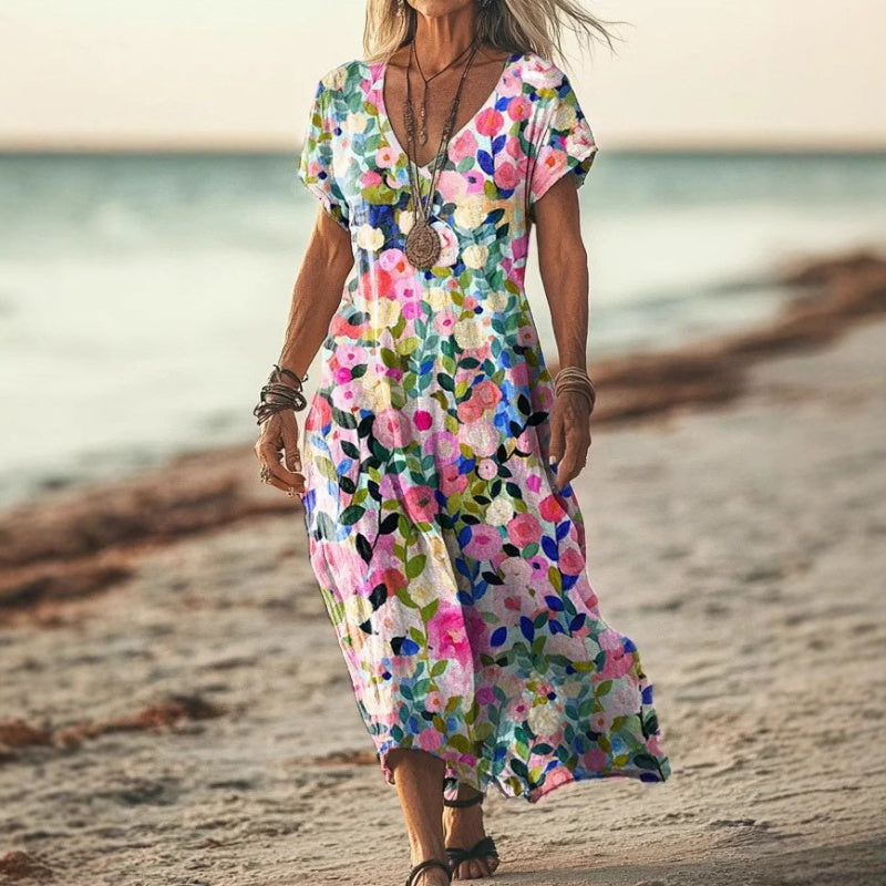 Mary™ – Luftiges Maxikleid mit Eleganter Passform für Heiße Tage | 50% RABATT