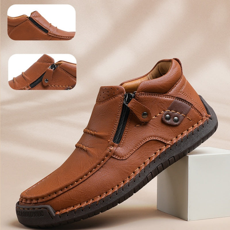 Jacob – Retro-inspirierte PU-Herrenschuhe