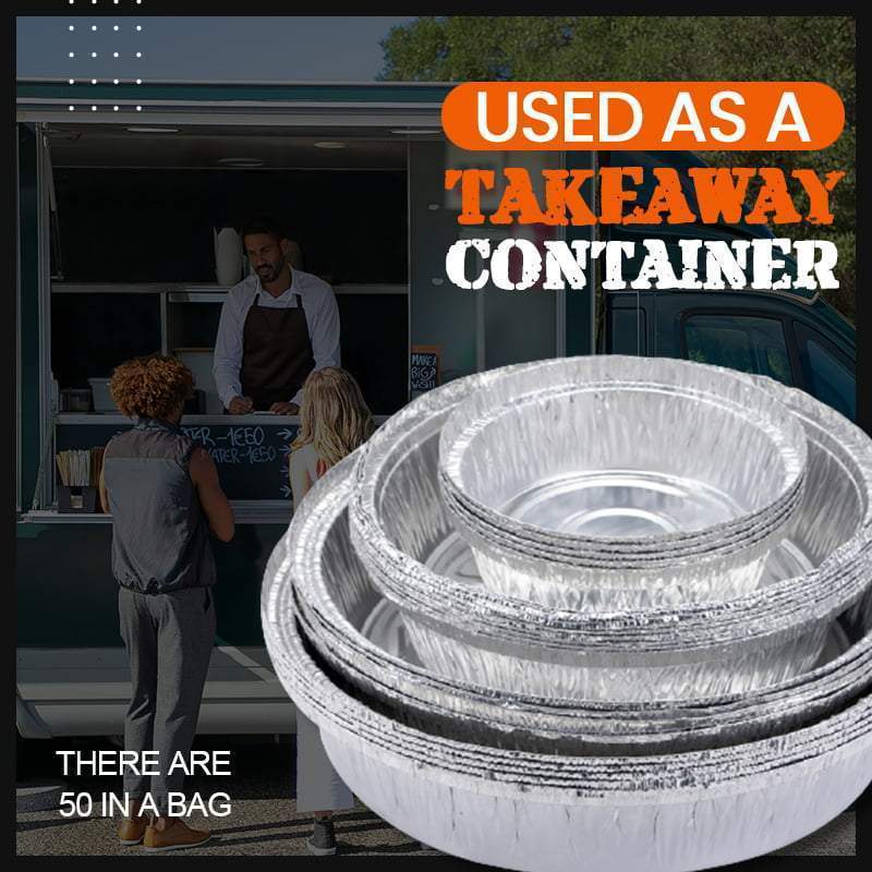 Foilpro 50 STÜCK – Ölbeständige Aluminiumfolie-Dosen