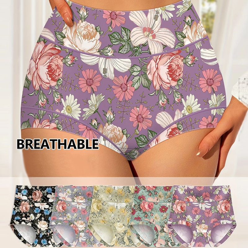 FloraForm™ – Bequeme High-Waist Slips mit Elegantem Blumendesign | 50% RABATT