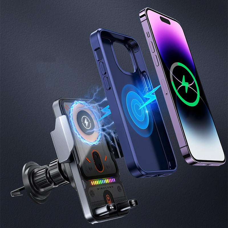 DriveMate – 2-in-1-Handyhalterung und kabelloses Ladegerät