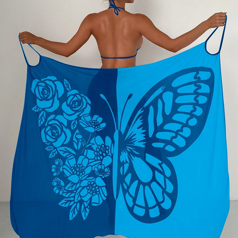 ButterflyWrap™ – Damen Strandkleid & Handtuch in Einem | Femininer Stil & Höchster Komfort