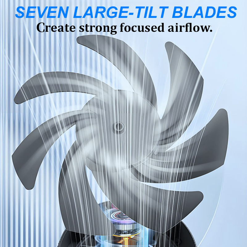 CoolFlex™ 100-Gang Mini-Tischventilator mit Digitalanzeige