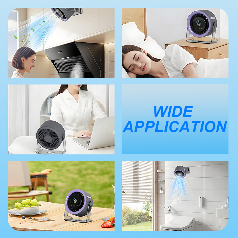 CoolFlex™ 100-Gang Mini-Tischventilator mit Digitalanzeige