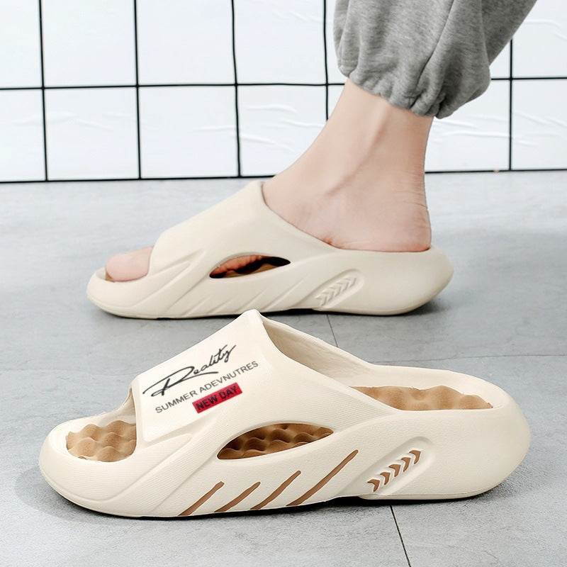 CloudStep™ Rutschfeste Herren-Badeschlappen mit dicker Sohle