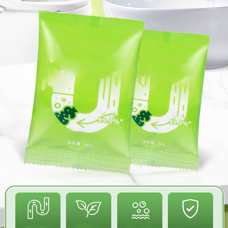 DrainPro – Leistungsstarkes Spülpulver für Rohrleitungen 80g | 1+2 GRATIS