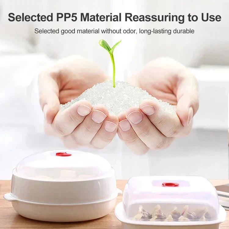 SteamChef – Multifunktionaler Mikrowellen-Dampf- & Kochbehälter