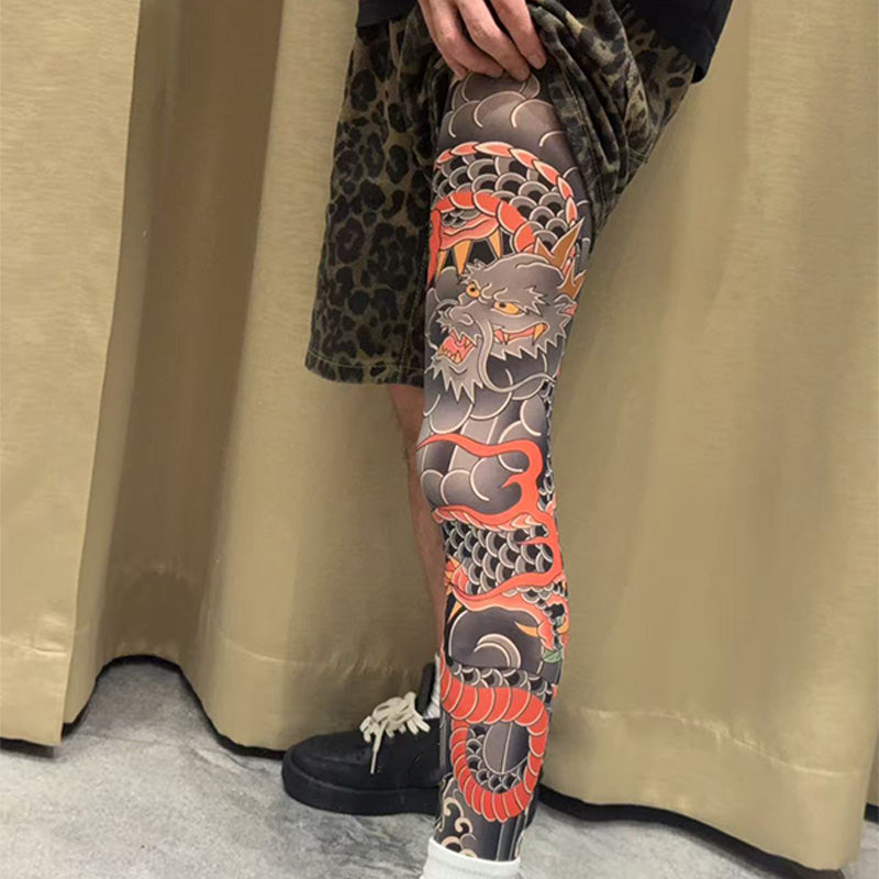 InkyLeg™ – Dehnbarer Bein-Cuff mit Tattoo-Print | 1+1 GRATIS