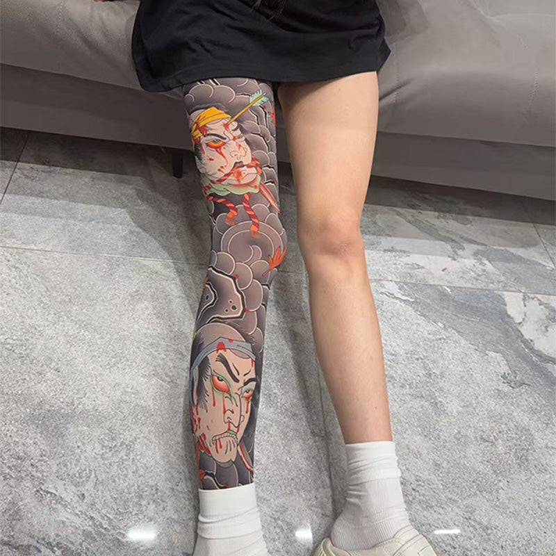 InkyLeg™ – Dehnbarer Bein-Cuff mit Tattoo-Print | 1+1 GRATIS