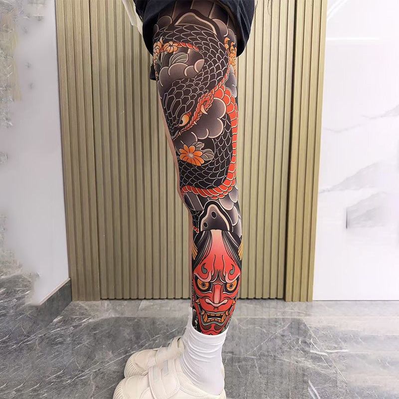 InkyLeg™ – Dehnbarer Bein-Cuff mit Tattoo-Print | 1+1 GRATIS