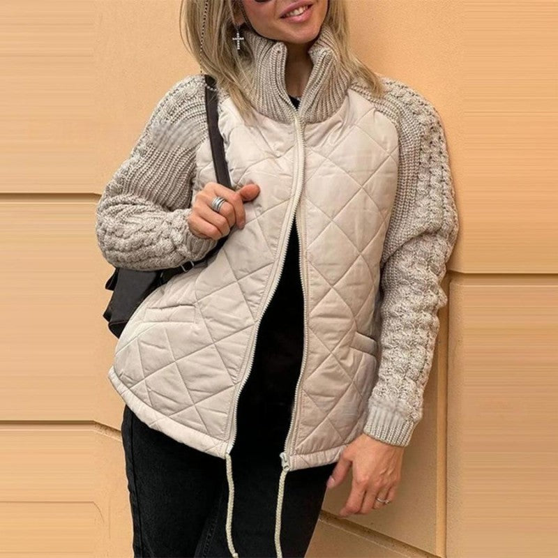 CozyCharm™ Damen Patchwork Steppjacke | 50% Rabatt