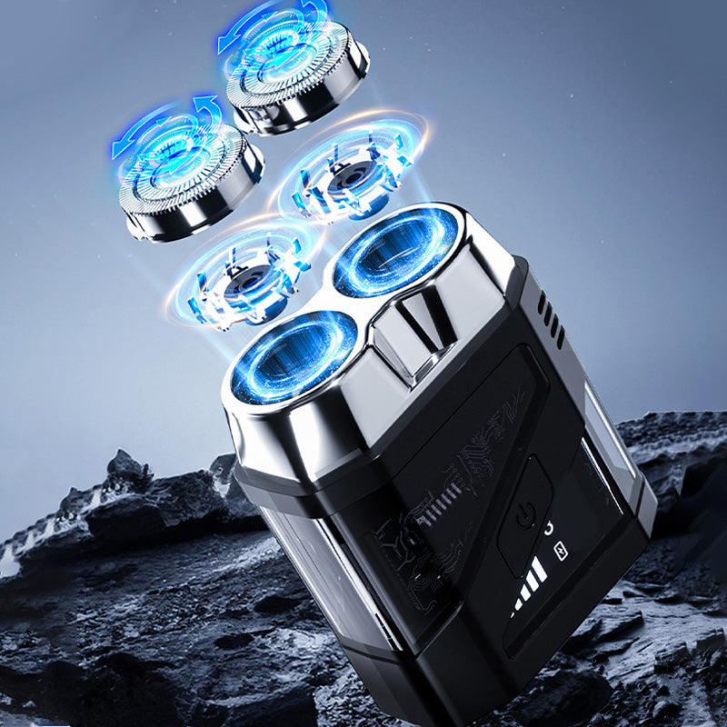 ShavePro – Transparenter Mini Elektrorasierer (IPX7 Wasserdicht)