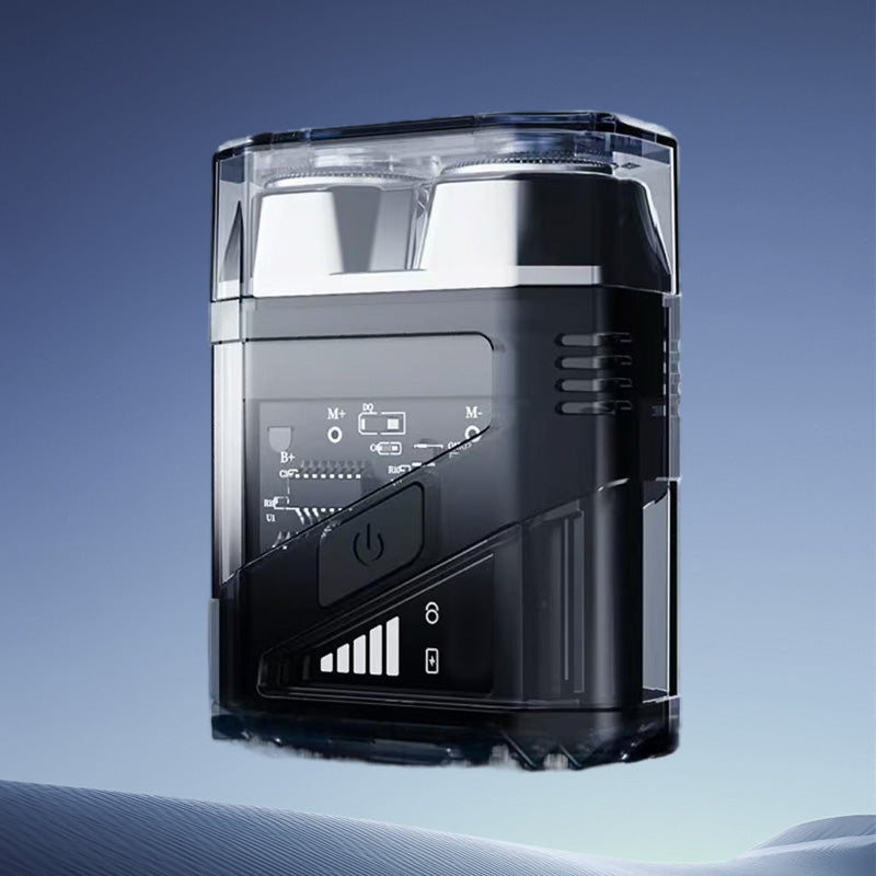 ShavePro – Transparenter Mini Elektrorasierer (IPX7 Wasserdicht)