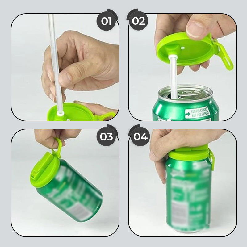 SipSafe – Kinderfreundlicher Silikondeckel & Strohhalm | 1+2 GRATIS