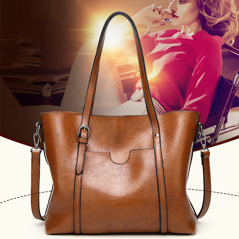 EleganceRetro – Hochwertige Damen-Ledertasche