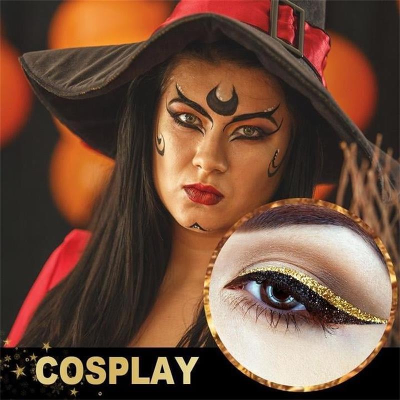 GlamLash – Wiederverwendbare Selbstklebende Eyeliner- & Wimpern-Sticker mit Glitzer