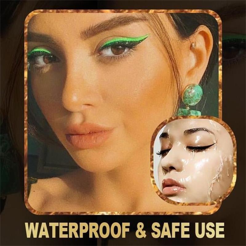 GlamLash – Wiederverwendbare Selbstklebende Eyeliner- & Wimpern-Sticker mit Glitzer