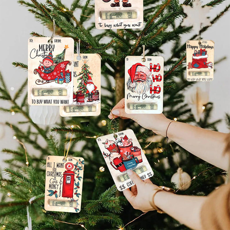 FestivaJoy – Weihnachtsbaumanhänger mit Geldhalter | 1+2 GRATIS