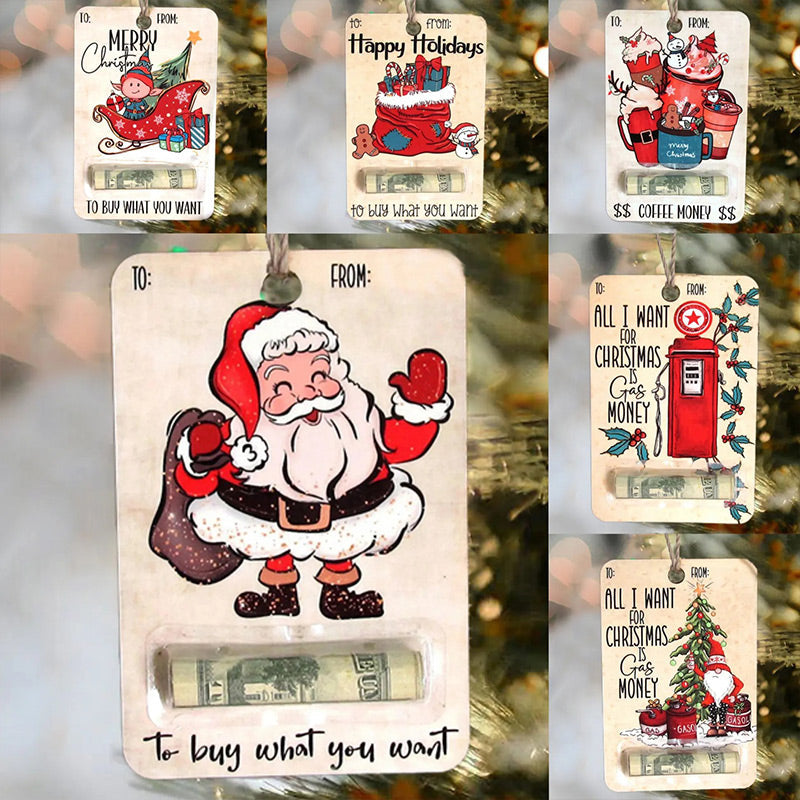FestivaJoy – Weihnachtsbaumanhänger mit Geldhalter | 1+2 GRATIS