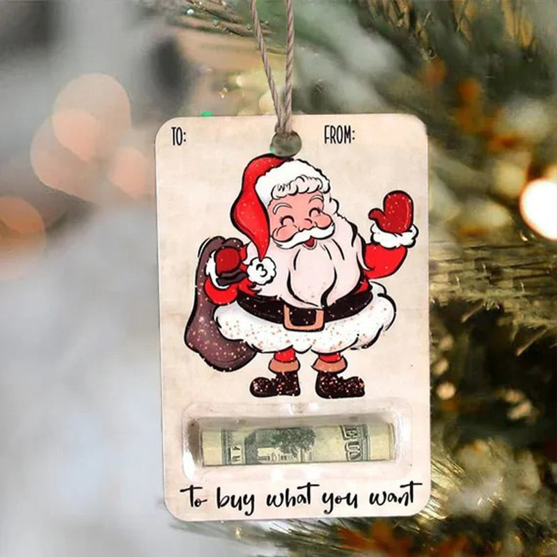 FestivaJoy – Weihnachtsbaumanhänger mit Geldhalter | 1+2 GRATIS