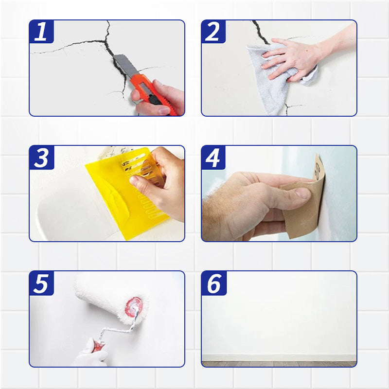 FlexiSeal – Elastische Riss-Überbrückungs Wandreparatur-Paste | 2+1 GRATIS