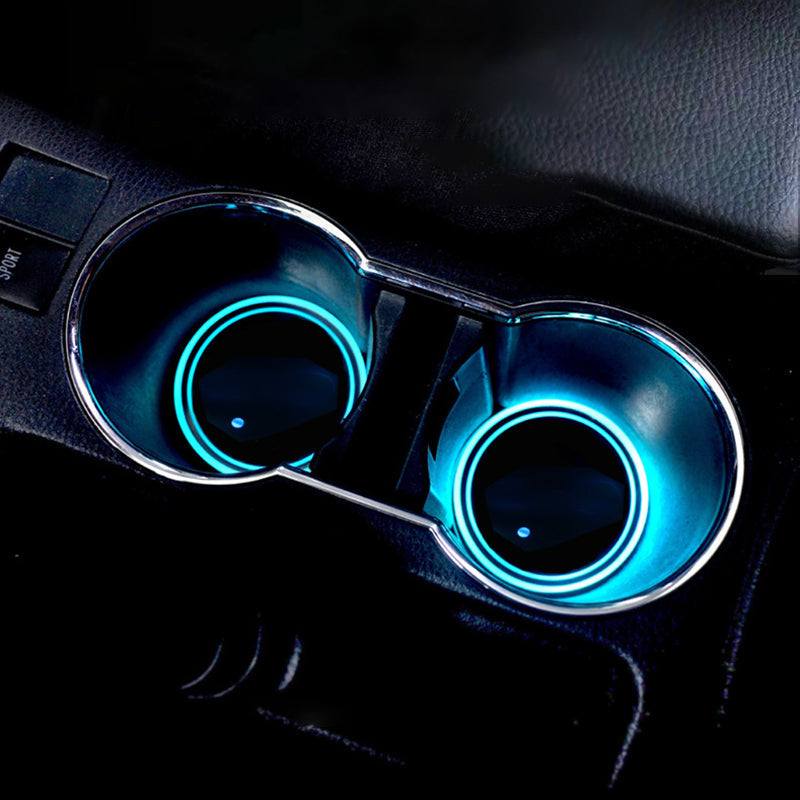 AutoGlow – 7-Farben LED-Becherhalterpad für Autos