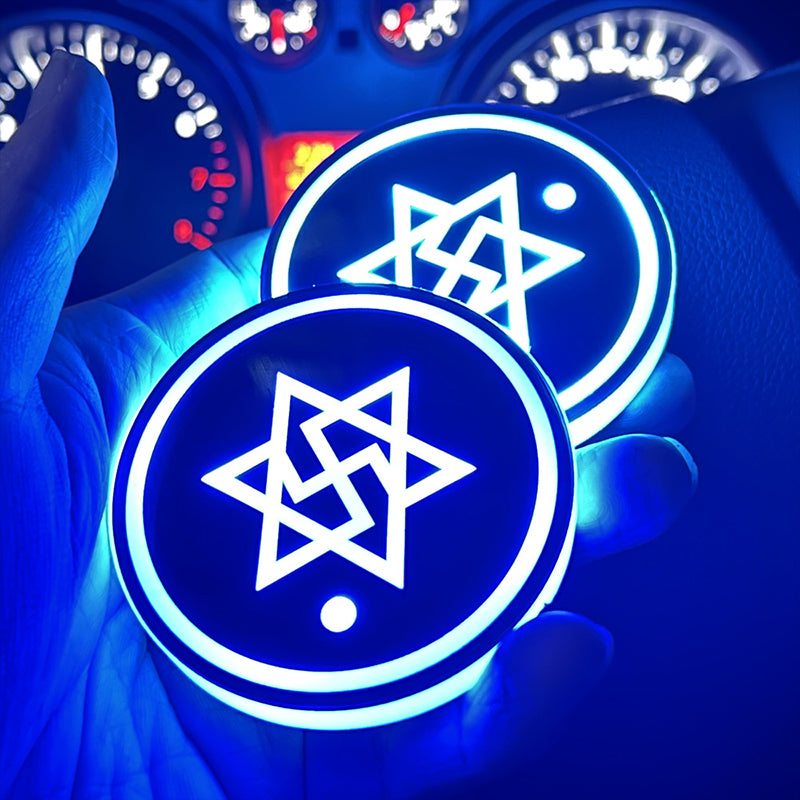 AutoGlow – 7-Farben LED-Becherhalterpad für Autos