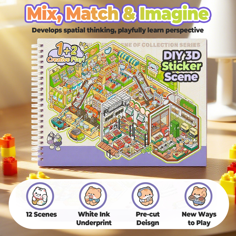 StickerMagic – DIY 12-teiliger Aufkleber-Set